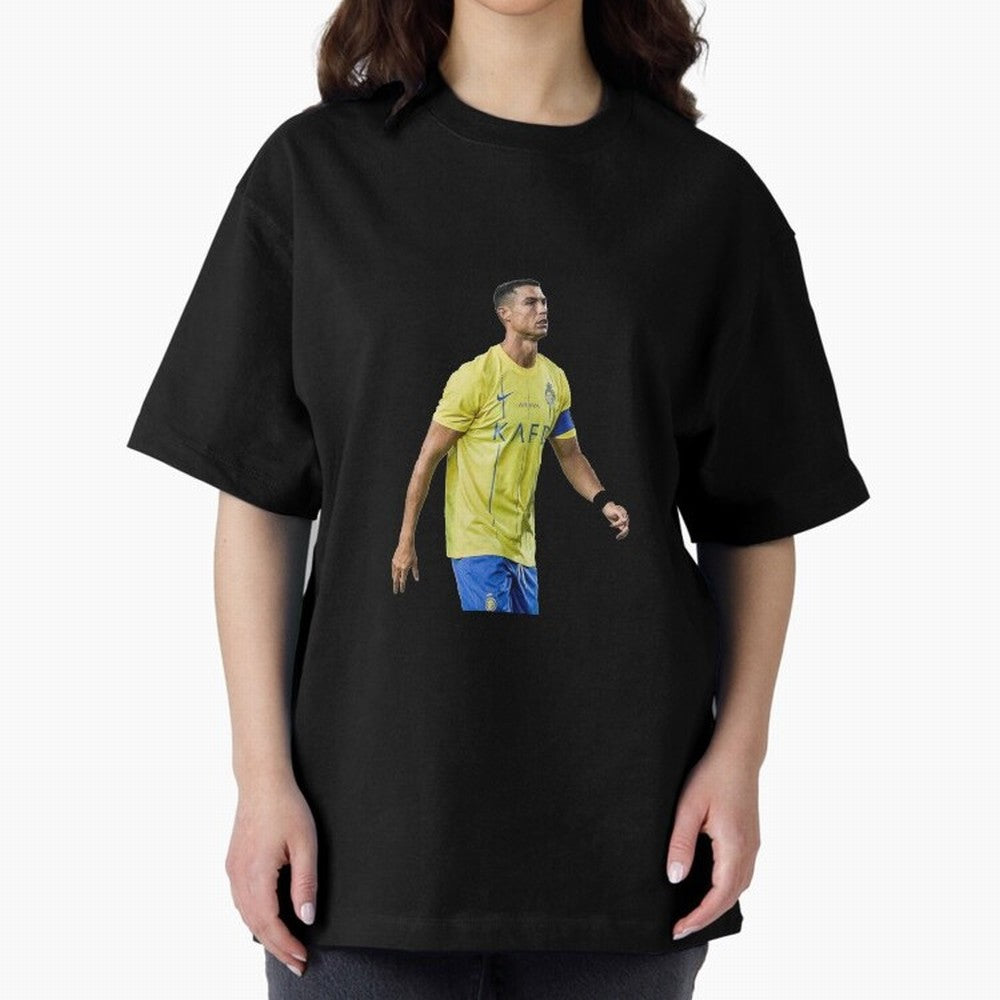 Ronaldo Al Nassar Oversized T-Shirt Experience the Global Stage of FIFA World Cup 2026 USA Canada Mexico Spirit, Made for England, Mbappe, Football History, Final Match Energy, Crowd Noise and Once in a Lifetime Moments; Ideal for Football Dads,