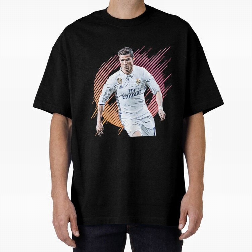 ronaldo christiano Oversized T-Shirt Celebrate Rivalries and Pride in Global Football Passion for FIFA World Cup 2026, Inspired by Haaland and Mbappe, England, France and Netherlands, Champion Mindset, Group Stage Buzz, Knockout Tension and