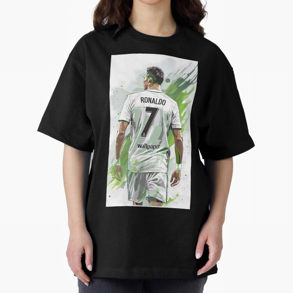 Ronaldo Oversized T-Shirt Create FIFA World Cup 2026 Group Stage Spirit, Made for Spain and Netherlands, Cristiano Ronaldo, Match Day Excitement, Supporter Culture, Golden Goals and Global Football Passion; Ideal for Football Dads, Football Moms,