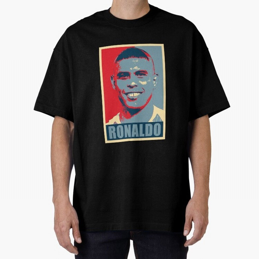Ronaldo De Lima Hope Oversized T-Shirt Elevate FIFA World Cup 2026 for Fans of Messi and Spain, Bringing Tournament Hype, Historic Matchups, Family Viewing Parties and Global Sports Pride; Ideal for Fans Who Follow Messi, Cristiano Ronaldo, CR7,