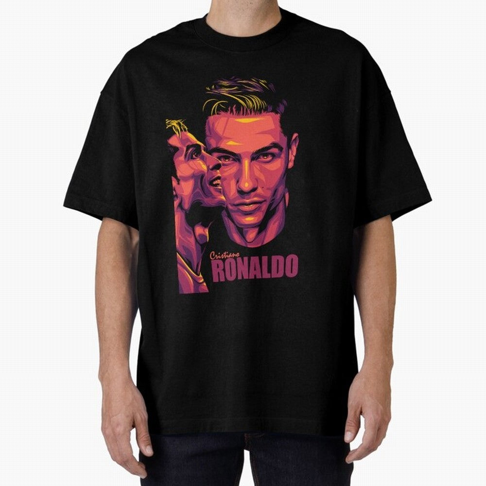 Cristiano Ronaldo Glow in the Dark Oversized T-Shirt Bring Bold Fan Energy to Match Day Hype around FIFA World Cup 2026 Group Stage, Mbappe, Portugal, Spain and Germany, Vintage Soccer Flavor, Modern Football Stars, National Flags and Final Night