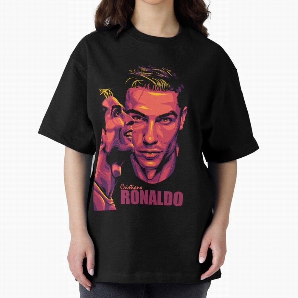 Cristiano Ronaldo Glow in the Dark Oversized T-Shirt Bring Bold Fan Energy to Match Day Hype around FIFA World Cup 2026 Group Stage, Mbappe, Portugal, Spain and Germany, Vintage Soccer Flavor, Modern Football Stars, National Flags and Final Night