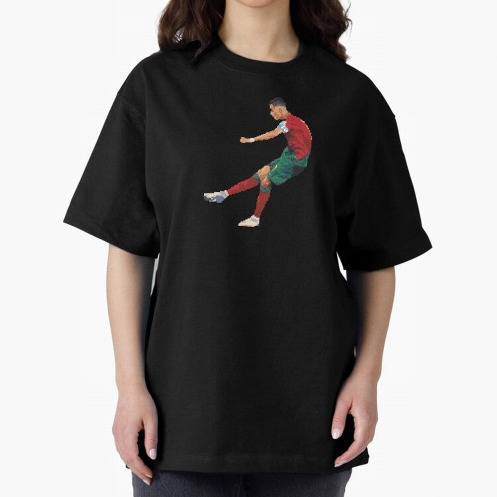 Cristiano Ronaldo Oversized T-Shirt Support Your Favorite Stars during FIFA World Cup 2026 USA Canada Mexico Spirit, Capturing England and Germany, Cristiano Ronaldo, Fan Favorite Moments, National Team Passion, Big Match Drama and Soccer History;