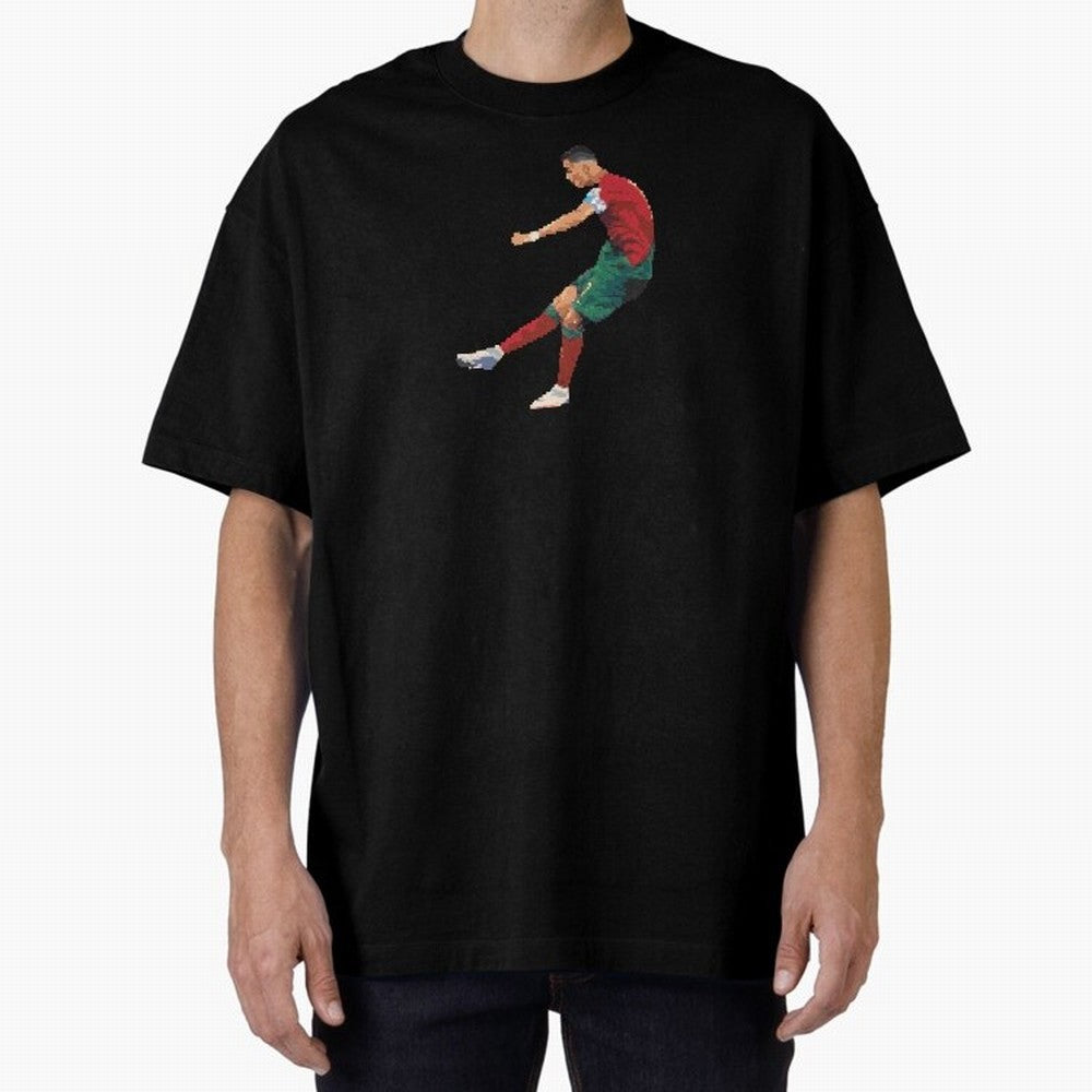 Cristiano Ronaldo Oversized T-Shirt Support Your Favorite Stars during FIFA World Cup 2026 USA Canada Mexico Spirit, Capturing England and Germany, Cristiano Ronaldo, Fan Favorite Moments, National Team Passion, Big Match Drama and Soccer History;
