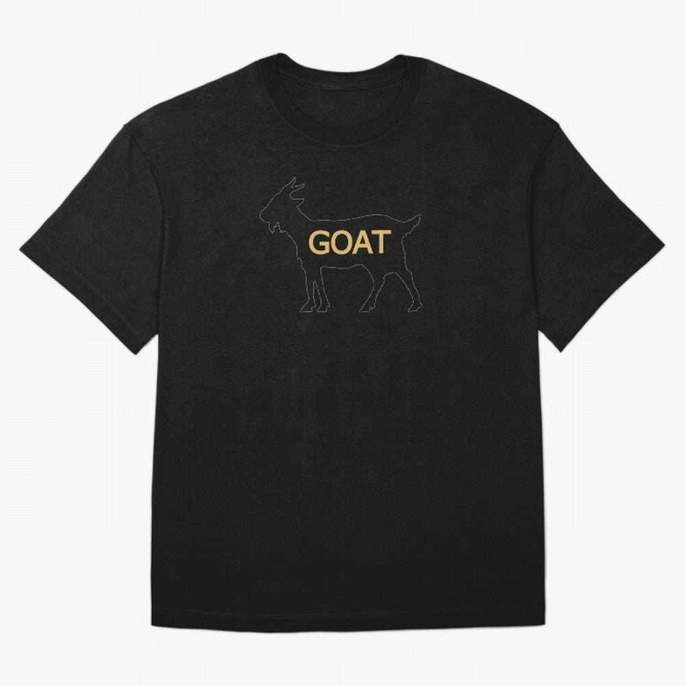 GOAT Alt Gold Oversized T-Shirt Fuel the Hype around Global Football Passion for FIFA World Cup 2026 USA Canada Mexico, Filled with Haaland and Mbappe, Brazil, Portugal and Argentina, Sports Nostalgia, International Competition, Famous Players and