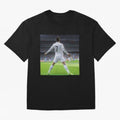 Ronaldo caricature Oversized T-Shirt Celebrate FIFA World Cup 2026 Group Stage Made for CR7 and Messi, Brazil, Portugal and Argentina Energy, Goal Celebration Energy, Supporter Heritage, Football Icons and Worldwide Tournament Joy; Ideal for Fans