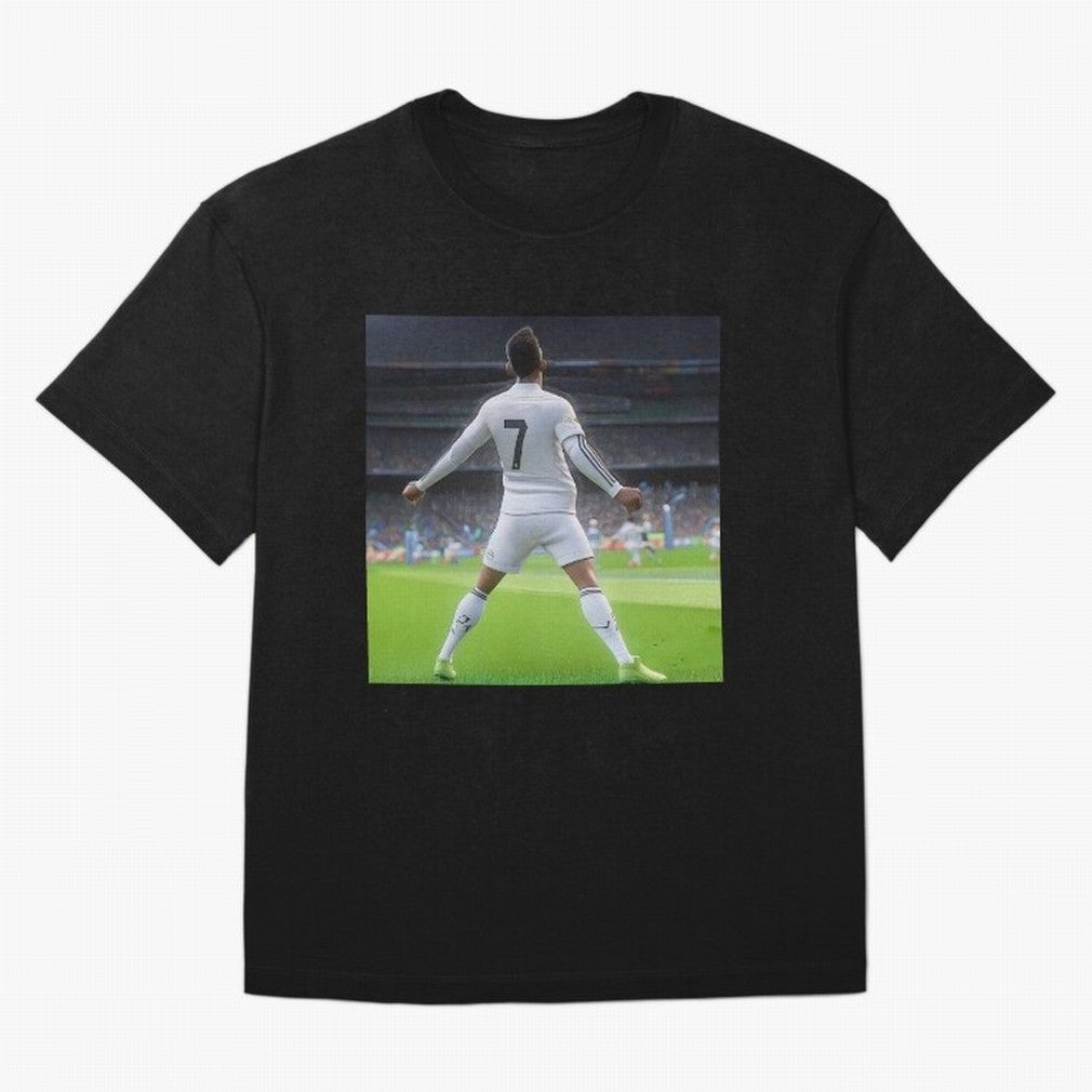Ronaldo caricature Oversized T-Shirt Celebrate FIFA World Cup 2026 Group Stage Made for CR7 and Messi, Brazil, Portugal and Argentina Energy, Goal Celebration Energy, Supporter Heritage, Football Icons and Worldwide Tournament Joy; Ideal for Fans