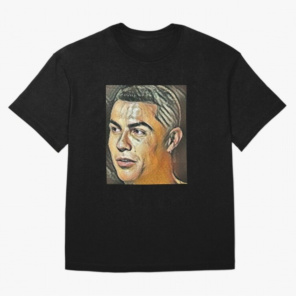 Cristiano Ronaldo Oversized T-Shirt Represent Football Lovers during FIFA World Cup 2026 USA Canada Mexico for Fans of Haaland and Brazil, Bringing Global Supporter Spirit, Legendary Goals, National Colors and Tournament Celebration; Great for