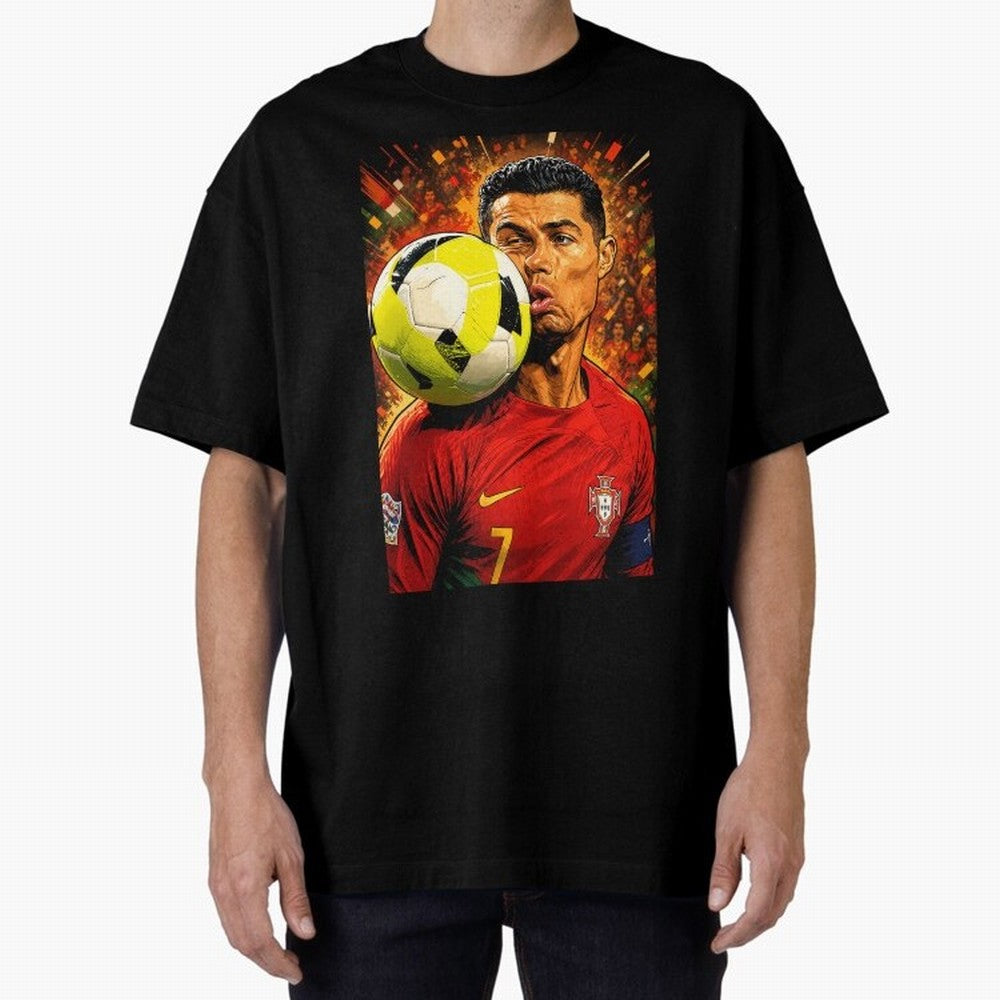 Legendary shot Oversized T-Shirt Capture FIFA World Cup 2026 for Fans of Messi, Neymar and Mbappe and Netherlands, Bringing Soccer Culture, Superstar Moments, National Team Dreams and Competitive Fire; Ideal for Fans Who Follow Messi, Cristiano