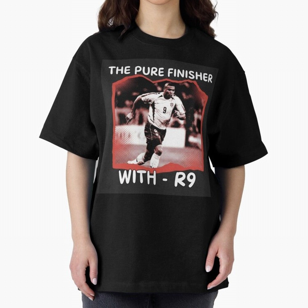 Ronaldo R9 The Pure Finisher Vintage Oversized T-Shirt Bring Home the FIFA World Cup 2026 Group Stage Journey through Haaland Highlights, England Pride, Retro Football Energy, Iconic Rivalries, Trophy Chase Drama and Stadium Atmosphere; Built for