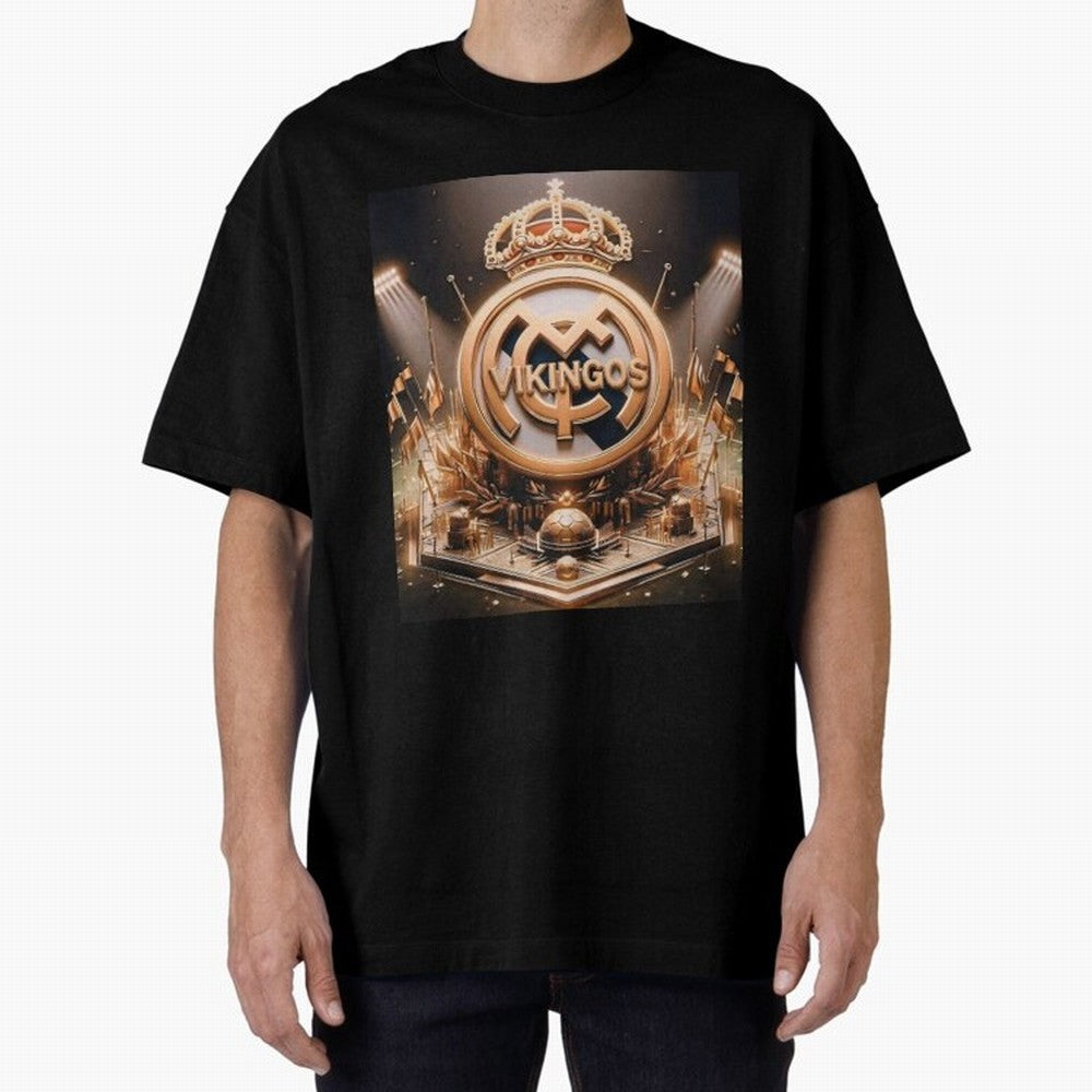Vikings Oversized T-Shirt Celebrate Football Dreams Across FIFA World Cup 2026 for Fans of Mbappe and Germany, Bringing Vintage Soccer Flavor, Modern Football Stars, National Flags and Final Night Emotion; Ideal for Fans Who Follow Messi, Cristiano