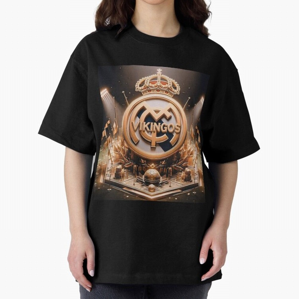 Vikings Oversized T-Shirt Celebrate Football Dreams Across FIFA World Cup 2026 for Fans of Mbappe and Germany, Bringing Vintage Soccer Flavor, Modern Football Stars, National Flags and Final Night Emotion; Ideal for Fans Who Follow Messi, Cristiano