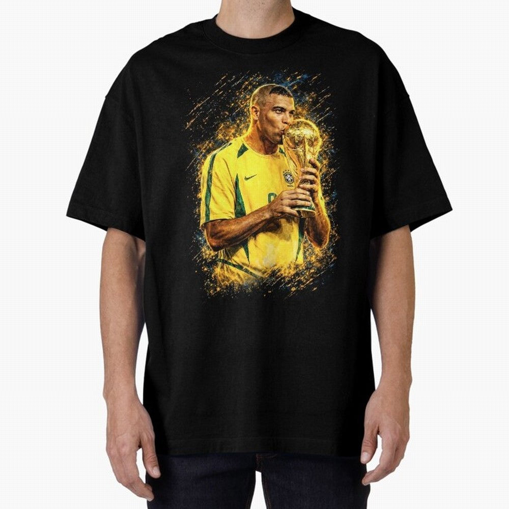 R9 Ronaldo Football Legend Oversized T-Shirt Join FIFA World Cup 2026 USA Canada Mexico Spirit, with Germany, Messi, Football Festival Excitement, Trophy Ambitions, Country Rivalries and Star Player Buzz; Created for Match Day Parties, Soccer