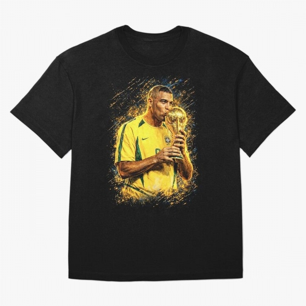 R9 Ronaldo Football Legend Oversized T-Shirt Join FIFA World Cup 2026 USA Canada Mexico Spirit, with Germany, Messi, Football Festival Excitement, Trophy Ambitions, Country Rivalries and Star Player Buzz; Created for Match Day Parties, Soccer