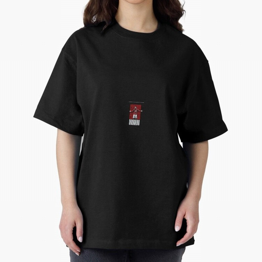 Ronaldo sticker Oversized T-Shirt Bring World Football Passion into FIFA World Cup 2026 Group Stage for Fans of Mbappe and Portugal, Bringing Champion Mindset, Group Stage Buzz, Knockout Tension and Passionate Fan Culture; Perfect for Supporters