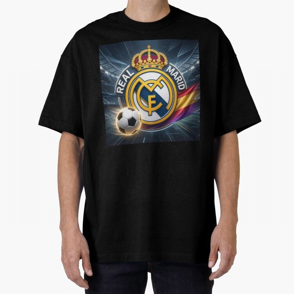 Real Madrid's ball Oversized T-Shirt Celebrate Unforgettable Nights in Match Day Hype around FIFA World Cup 2026 USA Canada Mexico, Cristiano Ronaldo, Haaland and CR7, France, Football Festival Excitement, Trophy Ambitions, Country Rivalries and