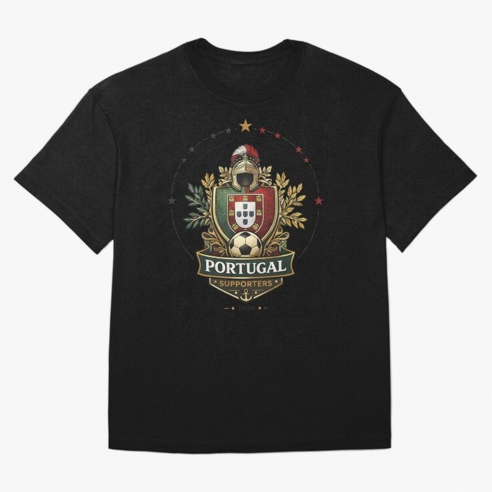 Portugal 2026 Football Crest ¨C Portuguese Soccer Supporters Pride Design Oversized T-Shirt Make Every Match About Match Day Hype around FIFA World Cup 2026, CR7 and Messi, England and Germany, Match Day Excitement, Supporter Culture, Golden Goals