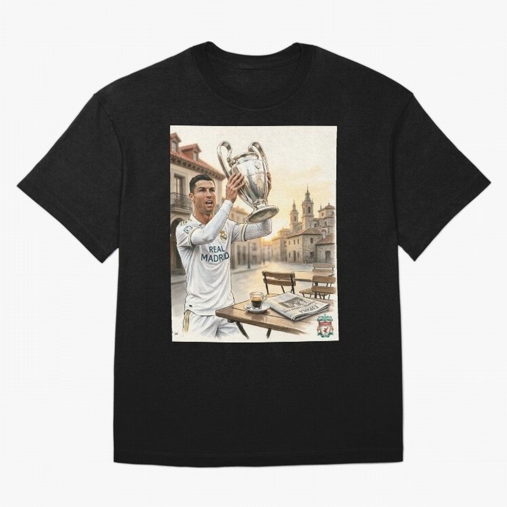 Madrid Oversized T-Shirt Celebrate Rivalries and Pride in FIFA World Cup 2026 Group Stage Spirit, Capturing Argentina, Mbappe and Neymar, Supporter Pride, Iconic Celebrations, Legendary Names and Global Match Day Energy; Perfect for People Who Love