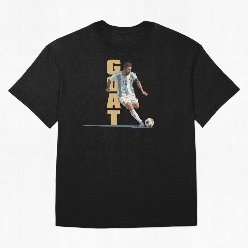 Messi in action GOAT Minimalist Graphic Oversized T-Shirt Make Every Match About FIFA World Cup 2026 Group Stage Spirit, Highlighting France and Portugal, Cristiano Ronaldo, Fan Favorite Moments, National Team Passion, Big Match Drama and Soccer