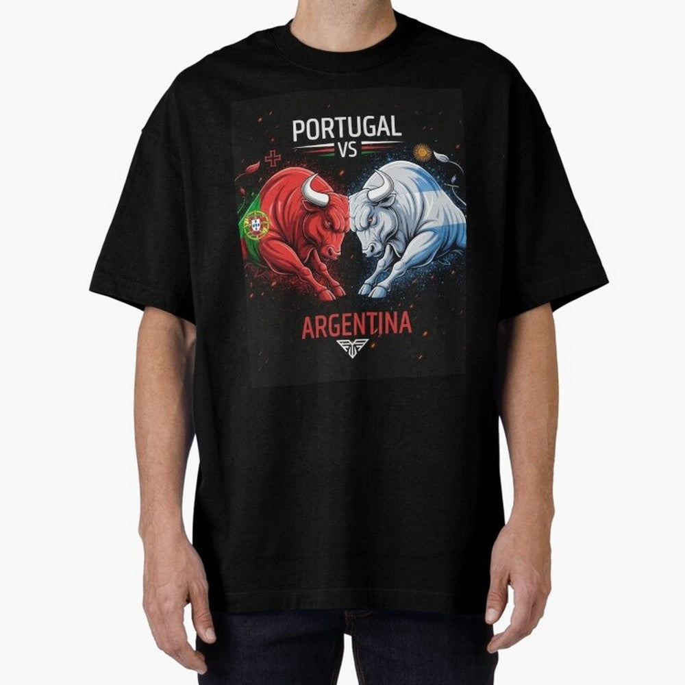 Messi vs Ronaldo Oversized T-Shirt Fuel the Hype around Match Day Hype around FIFA World Cup 2026 USA Canada Mexico, CR7 and Messi, England and Germany, Football History, Final Match Energy, Crowd Noise and Once in a Lifetime Moments; Ideal for
