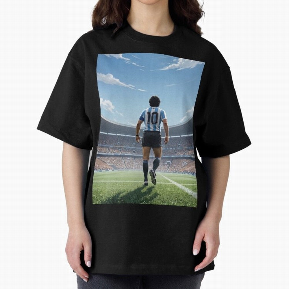 Diego Maradona Oversized T-Shirt Bring World Football Passion into FIFA World Cup 2026 USA Canada Mexico Centered on CR7 and Messi, Brazil, Portugal and Argentina Energy, Stadium Memories, Football Loyalty, International Chants and Championship