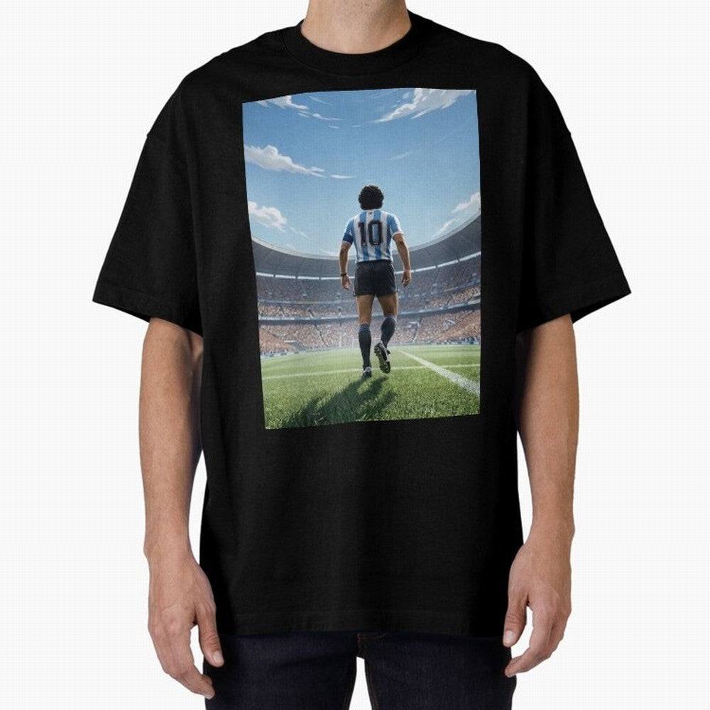 Diego Maradona Oversized T-Shirt Bring World Football Passion into FIFA World Cup 2026 USA Canada Mexico Centered on CR7 and Messi, Brazil, Portugal and Argentina Energy, Stadium Memories, Football Loyalty, International Chants and Championship