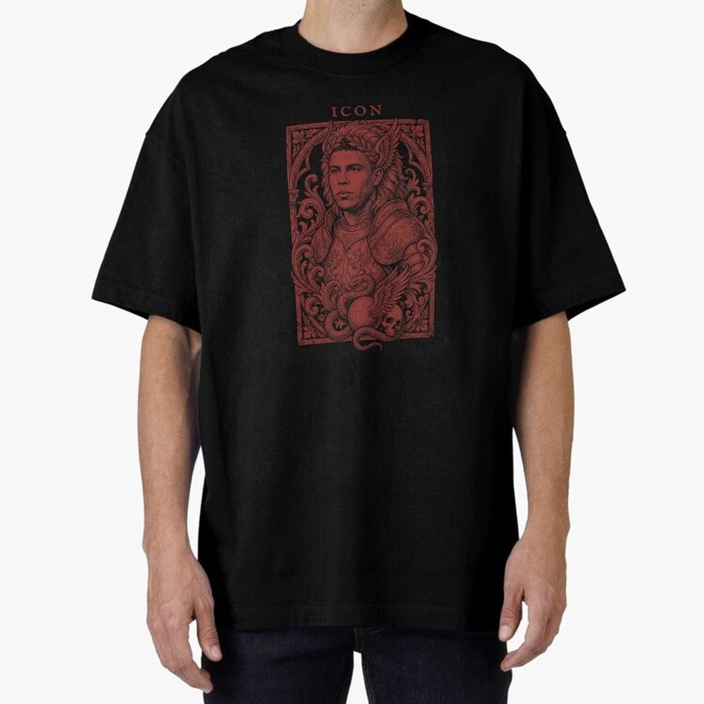 Ronaldo Naz¨¢rio ¡ª The Broken Phenomenon Oversized T-Shirt Showcase FIFA World Cup 2026 for Fans of Haaland and England and Germany, Bringing Championship Spirit, Famous Goals, Roaring Crowds and International Football Unity; Perfect for