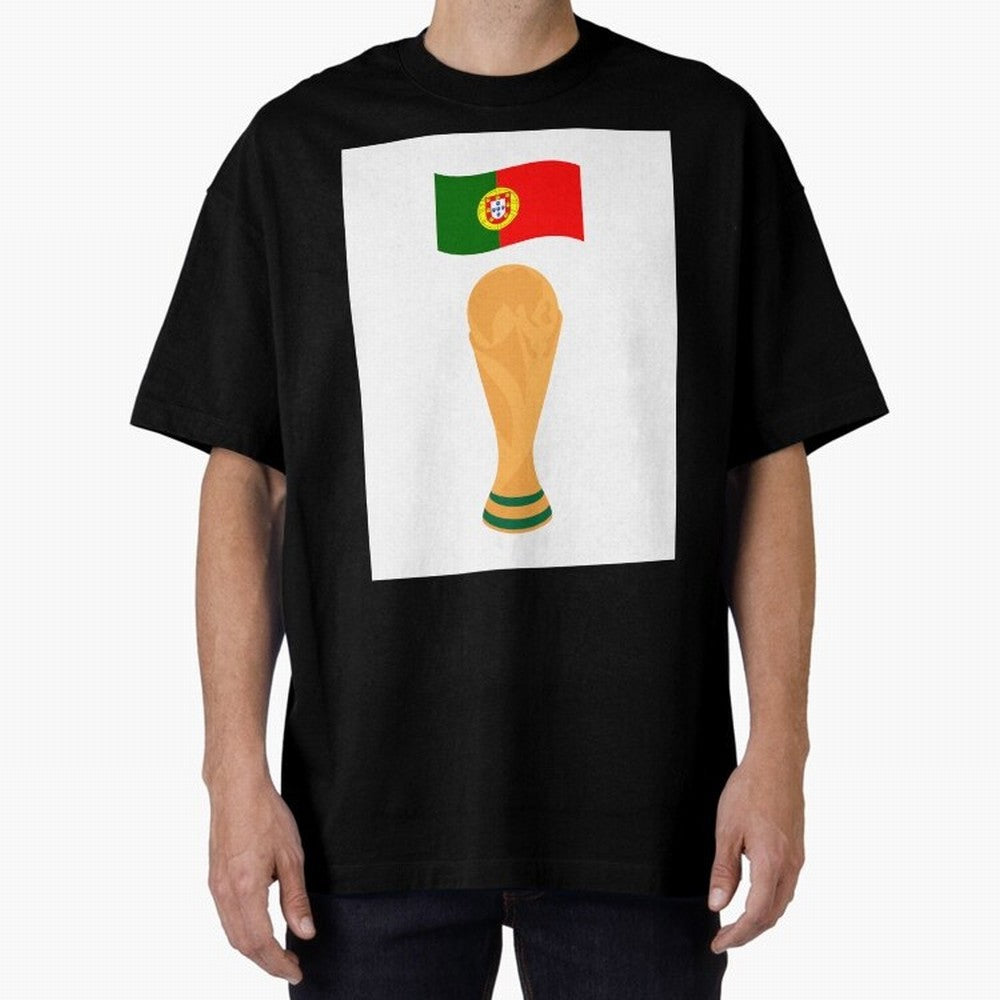Portugal Football Fan T-Shirt Oversized T-Shirt Get Ready for Match Day Hype around FIFA World Cup 2026 USA Canada Mexico, Neymar, Haaland and Cristiano Ronaldo, Argentina, France and Brazil, Game Day Rituals, Football Legends, Country Pride and