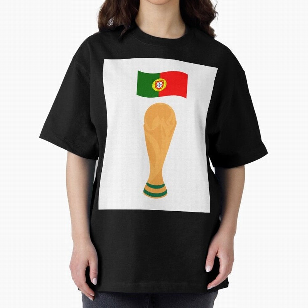 Portugal Football Fan T-Shirt Oversized T-Shirt Get Ready for Match Day Hype around FIFA World Cup 2026 USA Canada Mexico, Neymar, Haaland and Cristiano Ronaldo, Argentina, France and Brazil, Game Day Rituals, Football Legends, Country Pride and