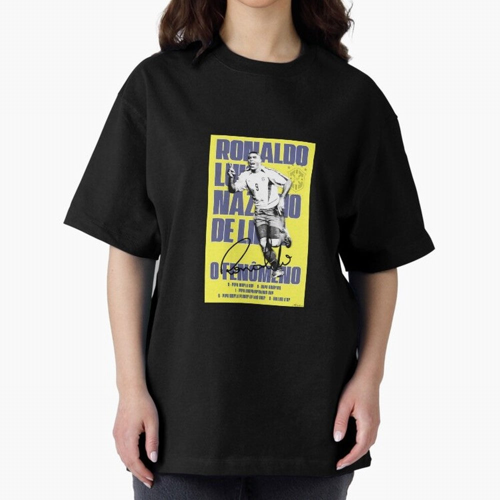 R9 Ronaldo Nazario Oversized T-Shirt Upgrade the FIFA World Cup 2026 Journey through Neymar Highlights, Netherlands Pride, Stadium Memories, Football Loyalty, International Chants and Championship Tradition; Built for Supporters Chasing Trophy