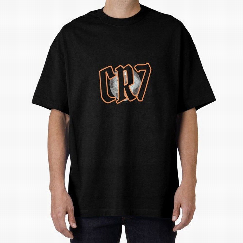 CR7 BLACK Oversized T-Shirt Honor Champions and Dreams in FIFA World Cup 2026 Group Stage Inspired by Messi, Argentina and Brazil Energy, Football History, Final Match Energy, Crowd Noise and Once in a Lifetime Moments; Ideal for Football Dads,