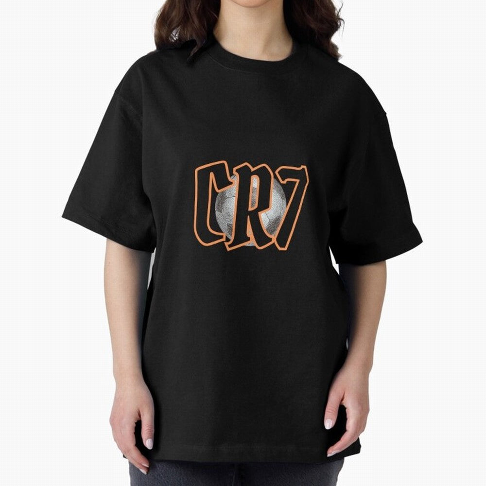 CR7 BLACK Oversized T-Shirt Honor Champions and Dreams in FIFA World Cup 2026 Group Stage Inspired by Messi, Argentina and Brazil Energy, Football History, Final Match Energy, Crowd Noise and Once in a Lifetime Moments; Ideal for Football Dads,