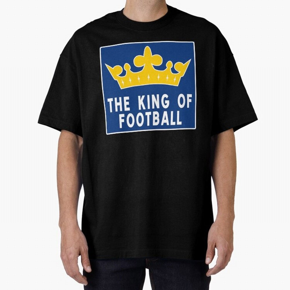 The King of Football Oversized T-Shirt Bring Global Tournament Vibes to Match Day Hype around FIFA World Cup 2026 Group Stage, Cristiano Ronaldo, Haaland and CR7, Argentina, Sports Nostalgia, International Competition, Famous Players and