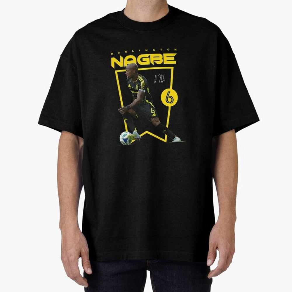 Darlington Nagbe Columbus Crew Oversized T-Shirt Bring Stadium Energy to Match Day Hype around FIFA World Cup 2026 USA Canada Mexico, Mbappe, Germany, Champion Mindset, Group Stage Buzz, Knockout Tension and Passionate Fan Culture; Ideal for Fans