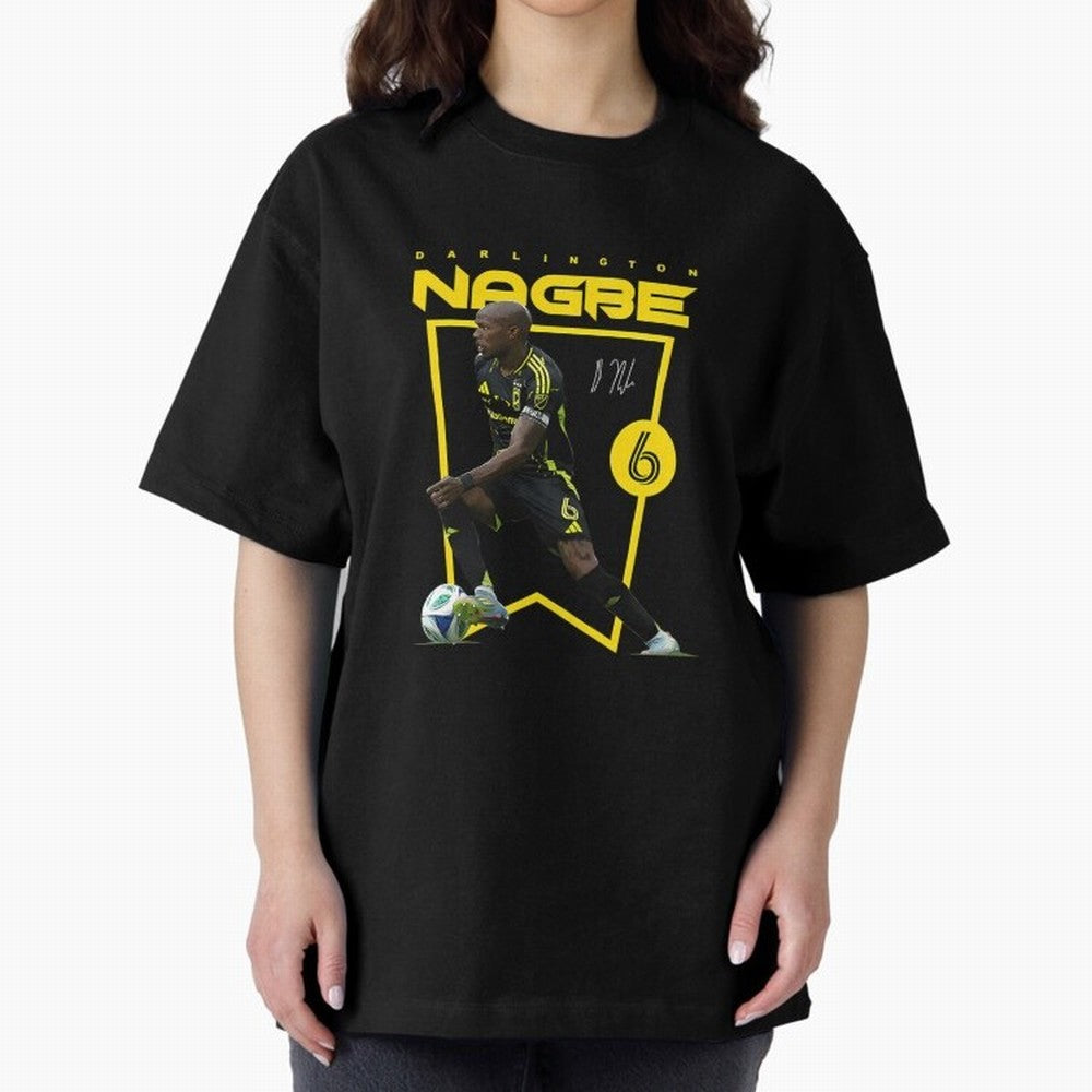 Darlington Nagbe Columbus Oversized T-Shirt Bring Supporter Culture to Match Day Hype around FIFA World Cup 2026 USA Canada Mexico, Mbappe and Neymar, Spain, Match Day Excitement, Supporter Culture, Golden Goals and Global Football Passion; Ideal