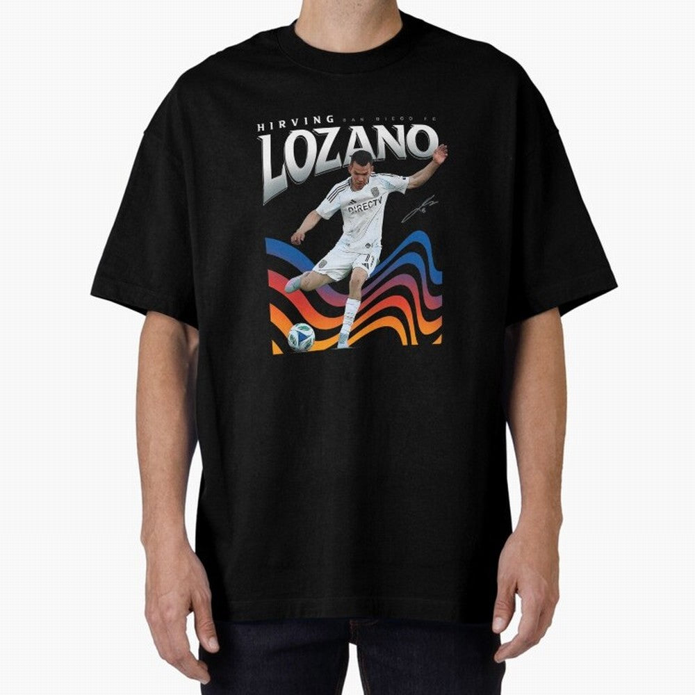 Hirving Lozano San Diego Oversized T-Shirt Carry the Dream of Global Football Passion for FIFA World Cup 2026 Group Stage, Filled with CR7, Spain, Global Supporter Spirit, Legendary Goals, National Colors and Tournament Celebration; Made for