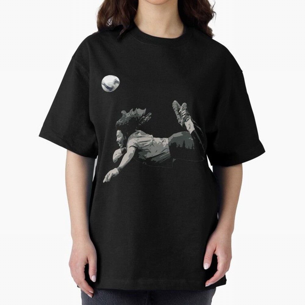 Rene Higuitas Scorpion Kick35 Oversized T-Shirt Show Passion for the Stars of FIFA World Cup 2026 Group Stage Driven by Messi, Portugal, Spain and Germany Energy, Classic Soccer Heritage, Championship Pressure, Fan Loyalty and International Pride;