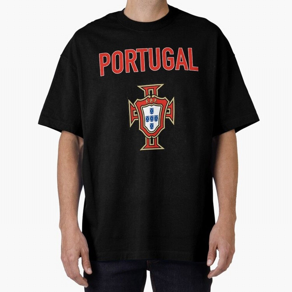 Portugal Oversized T-Shirt Step into the FIFA World Cup 2026 Group Stage Journey through CR7 Highlights, England Pride, Championship Spirit, Famous Goals, Roaring Crowds and International Football Unity; Ideal for Fans Who Follow Messi, Cristiano