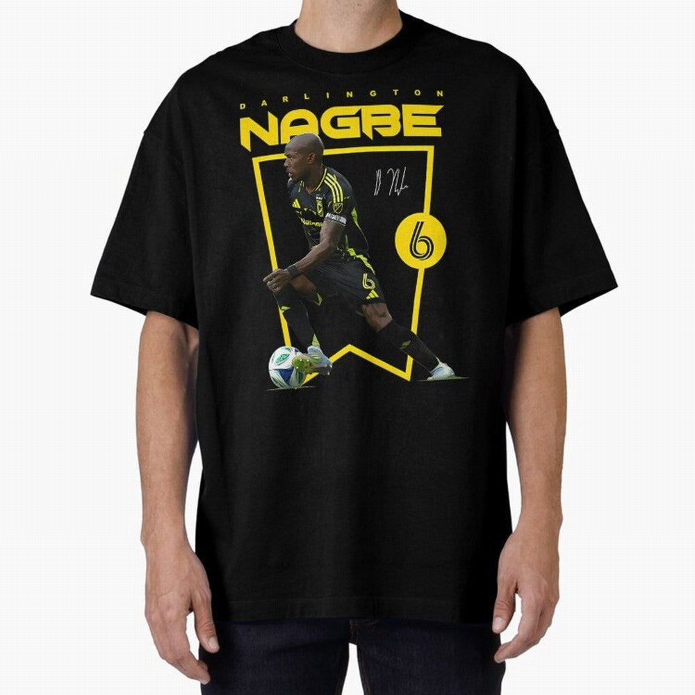 Darlington Nagbe Columbus Crew Oversized T-Shirt Back Your Heroes with FIFA World Cup 2026 USA Canada Mexico Spirit, Made for Portugal, Spain and Germany, Haaland and Mbappe, Stadium Chants, National Pride, Trophy Dreams and Unforgettable Football