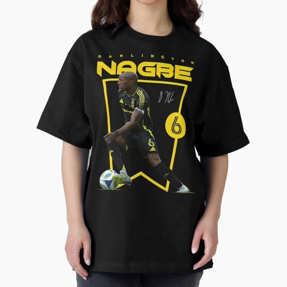 Darlington Nagbe Columbus Crew Oversized T-Shirt Back Your Heroes with FIFA World Cup 2026 USA Canada Mexico Spirit, Made for Portugal, Spain and Germany, Haaland and Mbappe, Stadium Chants, National Pride, Trophy Dreams and Unforgettable Football