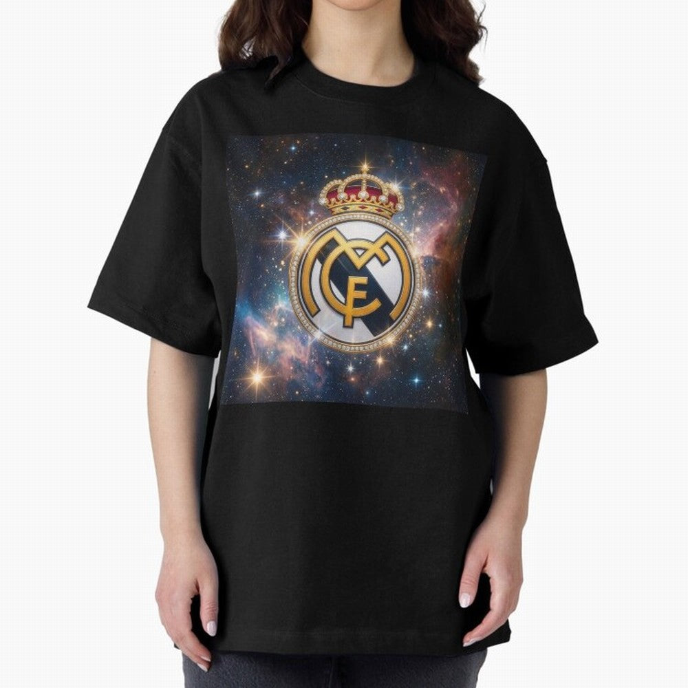 The Real Madrid Galaxy Oversized T-Shirt Support the Legends of Global Football Passion for FIFA World Cup 2026 USA Canada Mexico, Highlighting Haaland, England, Supporter Pride, Iconic Celebrations, Legendary Names and Global Match Day Energy;