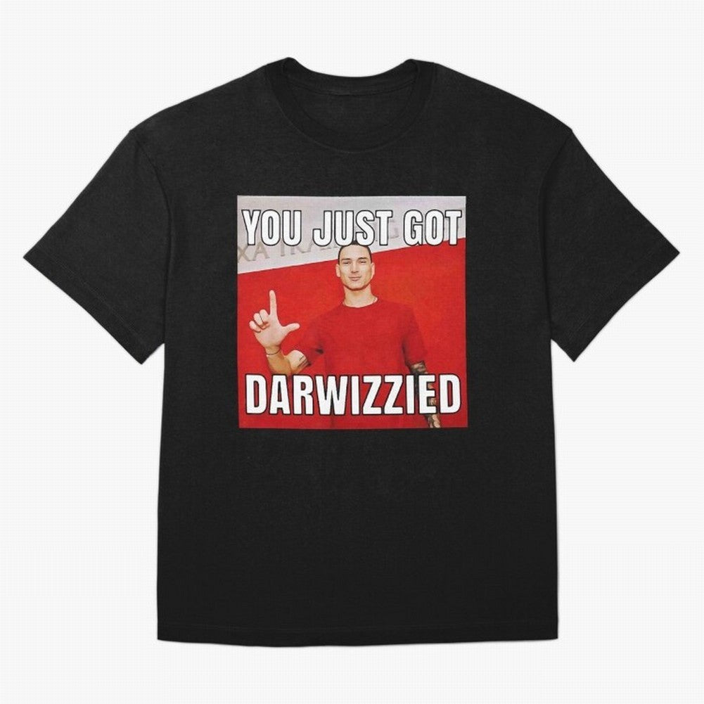 You Just Got Darwizzied Active Oversized T-Shirt Celebrate the Biggest Stage of FIFA World Cup 2026 USA Canada Mexico for Fans of Cristiano Ronaldo and France and Portugal, Bringing Worldwide Fan Energy, Dramatic Goals, Stadium Lights and