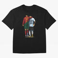 Messi Ronaldo Chit Chat Illustration Oversized T-Shirt Feel the Roar of Match Day Hype around FIFA World Cup 2026, Neymar, Haaland and Cristiano Ronaldo, Netherlands, Retro Football Energy, Iconic Rivalries, Trophy Chase Drama and Stadium