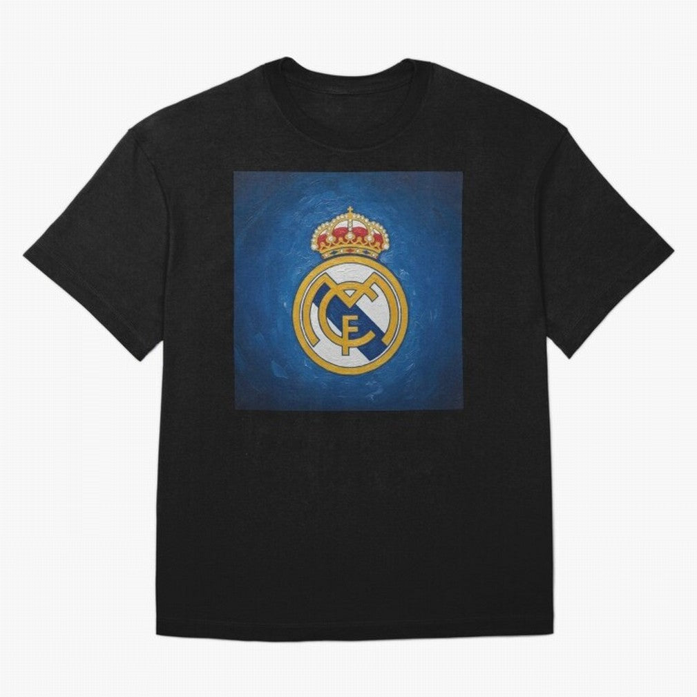Real Madrid FC - Painting Oversized T-Shirt Celebrate Classic Football Spirit in FIFA World Cup 2026 Group Stage Inspired by Neymar, Haaland and Cristiano Ronaldo, England, France and Netherlands Energy, Retro Football Energy, Iconic Rivalries,