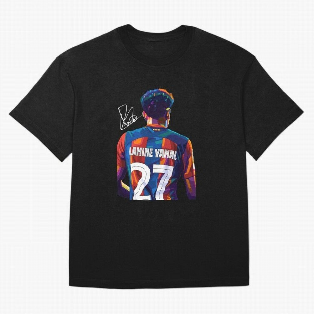 Lamine Yamal Football Player Oversized T-Shirt Elevate FIFA World Cup 2026 with Messi and Cristiano Ronaldo, Spain Energy, Sports Nostalgia, International Competition, Famous Players and Unforgettable Victories; Built for Supporters Chasing Trophy