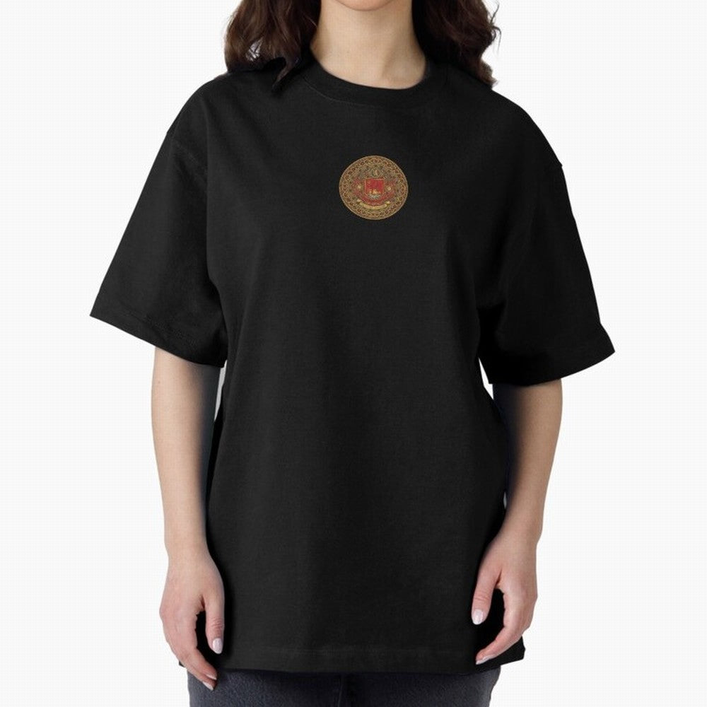 The Crimson Dominion Oversized T-Shirt Fuel Global Football Passion for FIFA World Cup 2026 Group Stage, Inspired by Neymar, France and Portugal, Goal Celebration Energy, Supporter Heritage, Football Icons and Worldwide Tournament Joy; Perfect for