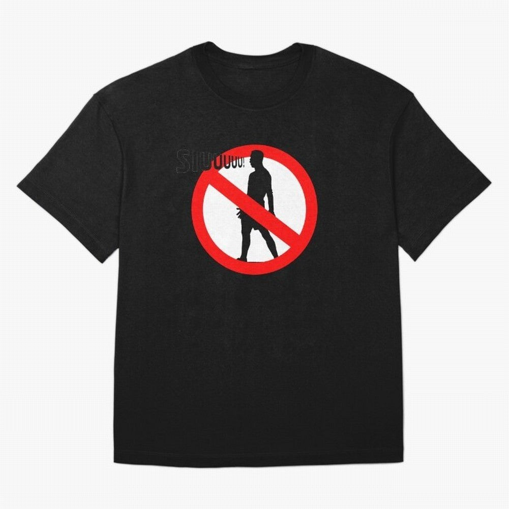 No Siiuuu Funny Soccer Meme Design Oversized T-Shirt Elevate Match Day Hype around FIFA World Cup 2026, CR7, England and Germany, Supporter Pride, Iconic Celebrations, Legendary Names and Global Match Day Energy; Built for Supporters Chasing Trophy