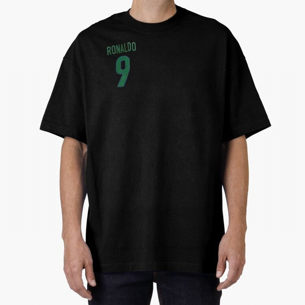 Ronaldo 9 Brazil Back of the shirt Oversized T-Shirt Enjoy the Biggest Football Party of FIFA World Cup 2026 USA Canada Mexico for Fans of Haaland and Mbappe and Brazil, Bringing Fan Favorite Moments, National Team Passion, Big Match Drama and