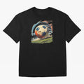 Soccer Ball in Fight Oversized T-Shirt Support Your Favorite Stars during FIFA World Cup 2026 Spirit, Centered on Portugal, Spain and Germany, Cristiano Ronaldo, Match Day Excitement, Supporter Culture, Golden Goals and Global Football Passion;