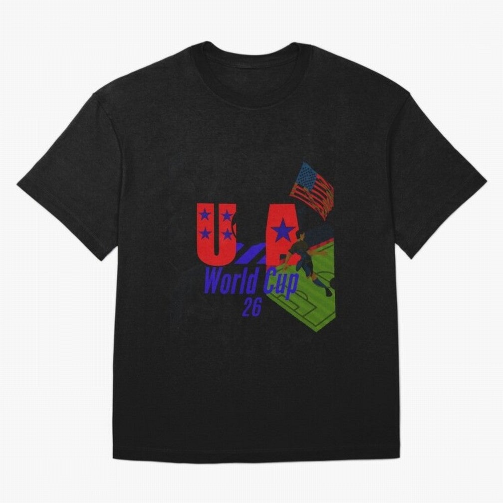 usa world cup 26 Oversized T-Shirt Follow the Road to FIFA World Cup 2026 USA Canada Mexico Capturing Messi, Neymar and Mbappe, Spain Energy, Championship Spirit, Famous Goals, Roaring Crowds and International Football Unity; Created for Match Day